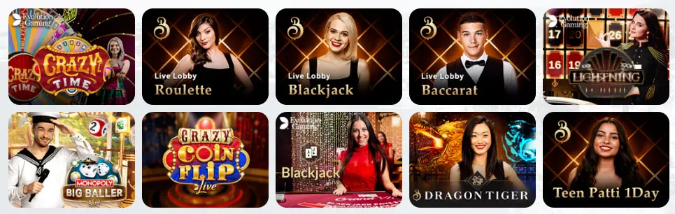 Jeux de casino en direct LEON CASINO