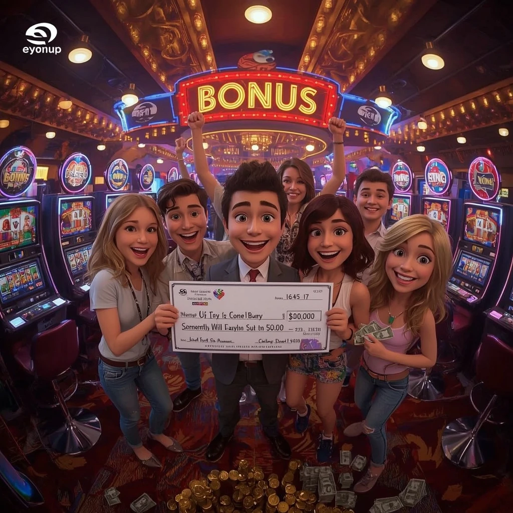 bonus dans les mains de l'homme au casino LEON CASINO