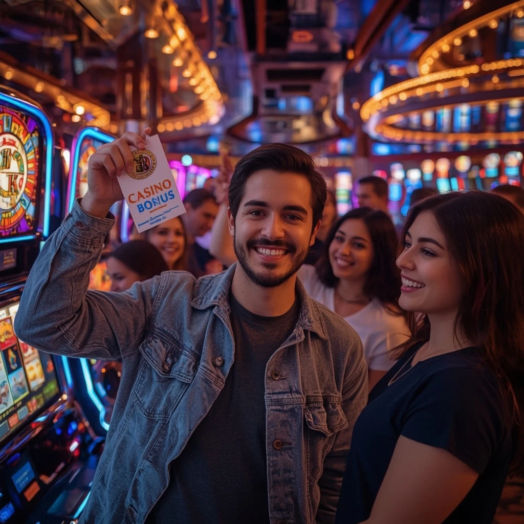 personne tenant un bonus de Leon Casino