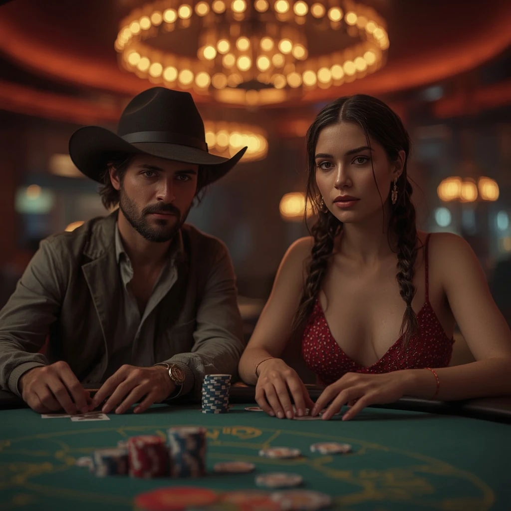 photo de deux joueurs de poker LEON CASINO