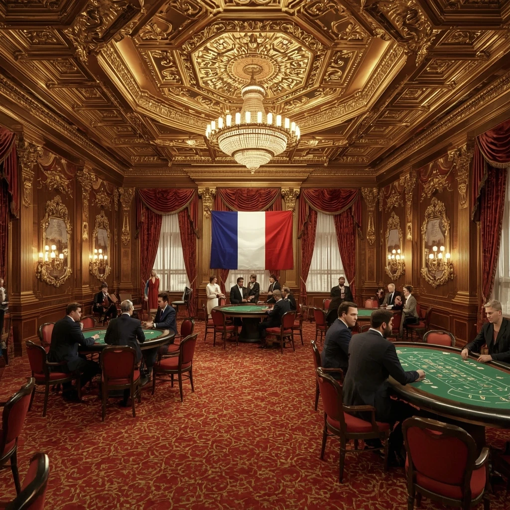 Le casino et le drapeau français LEON CASINO